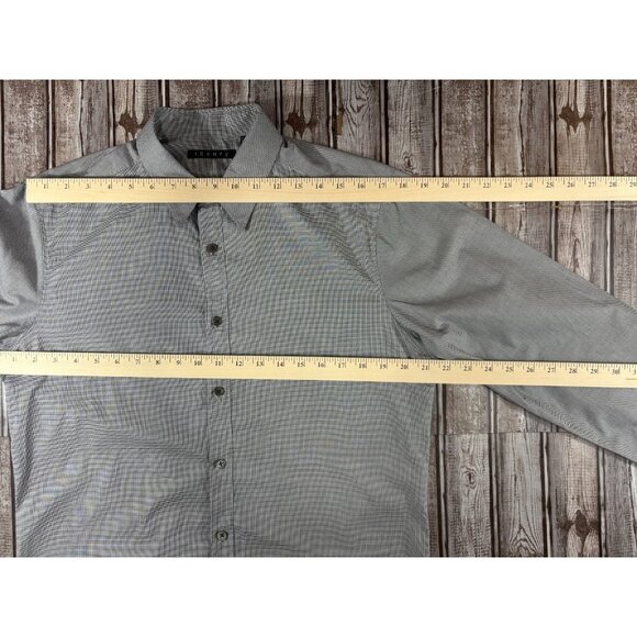 Theory RASTIGAR FRANKFURT cotton Shirt size M NWT color black white - Picture 5 of 7